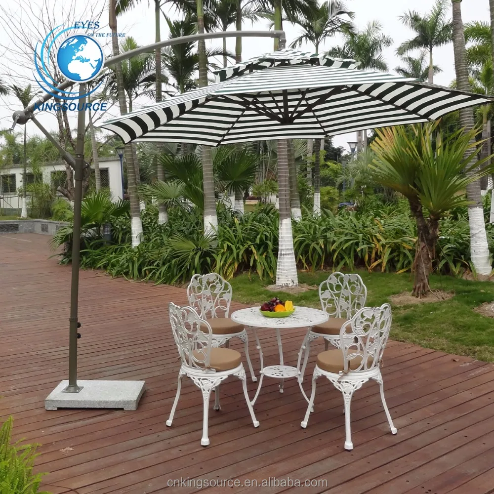 
2018 Fashion Durable Outdoor Garden White Patio Cast Iron Bistro Dining Set 