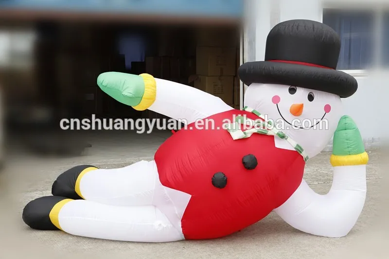 смешно& прекрасный лежа надувной санта-клауса