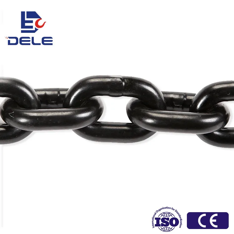 G80  5mm*15MM chain for hoist loading blacken alloy chain