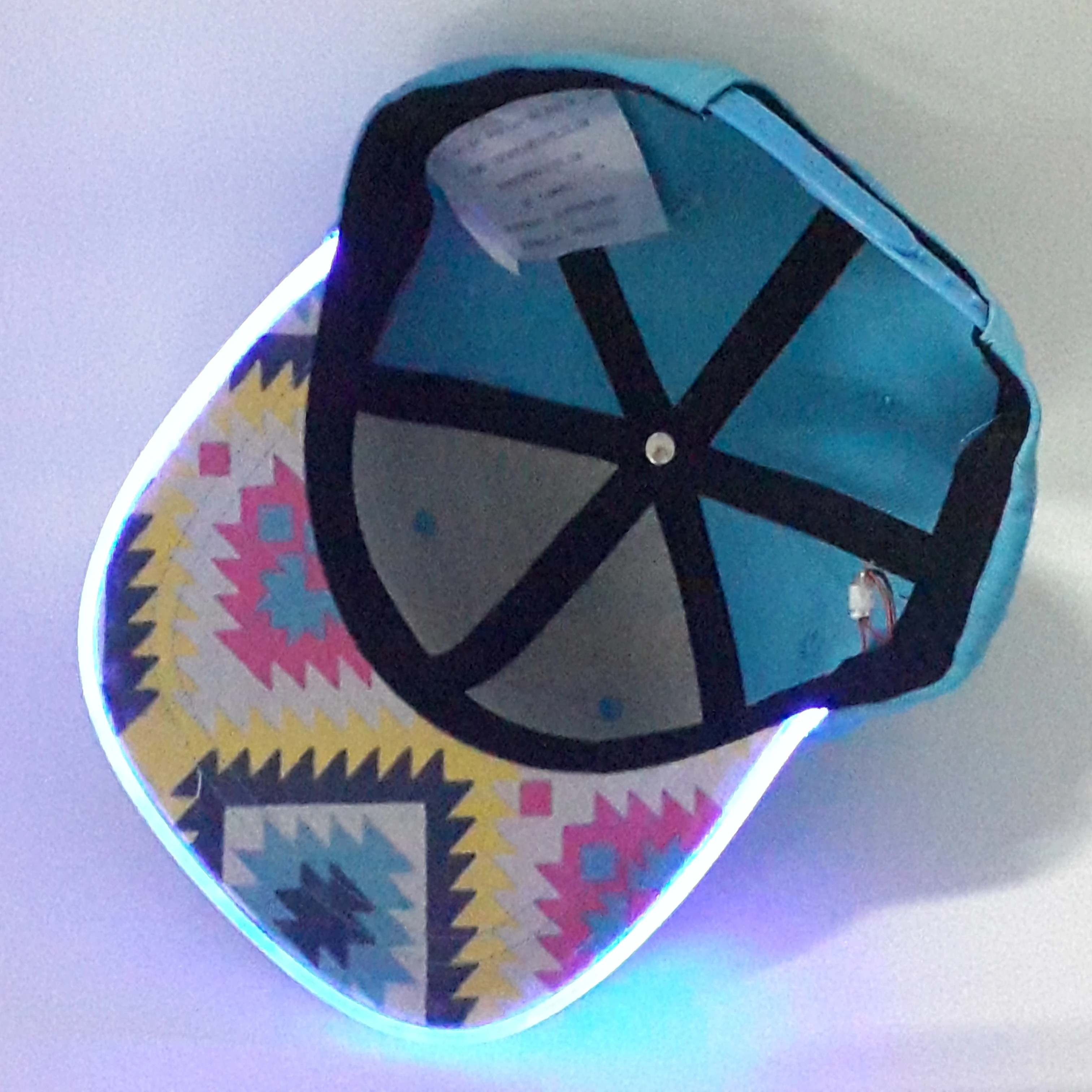 Snapback hats caps with led light Long time luminescence Evening Club Concert Commodity cap Custom alphabet pattern hip hop cap
