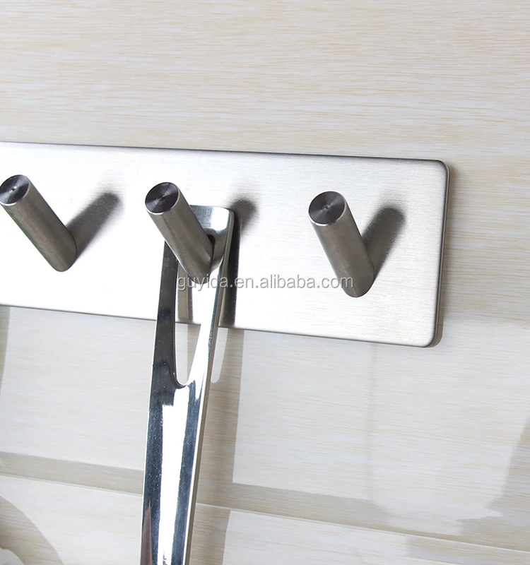 
bathroom vanities kitchen self adhesive metal wall mounted robe hook Key hanger 