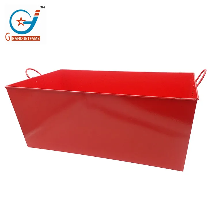 70 cm red rectangular barrel Fashion Galvanized Iron Copper Ice Bucket