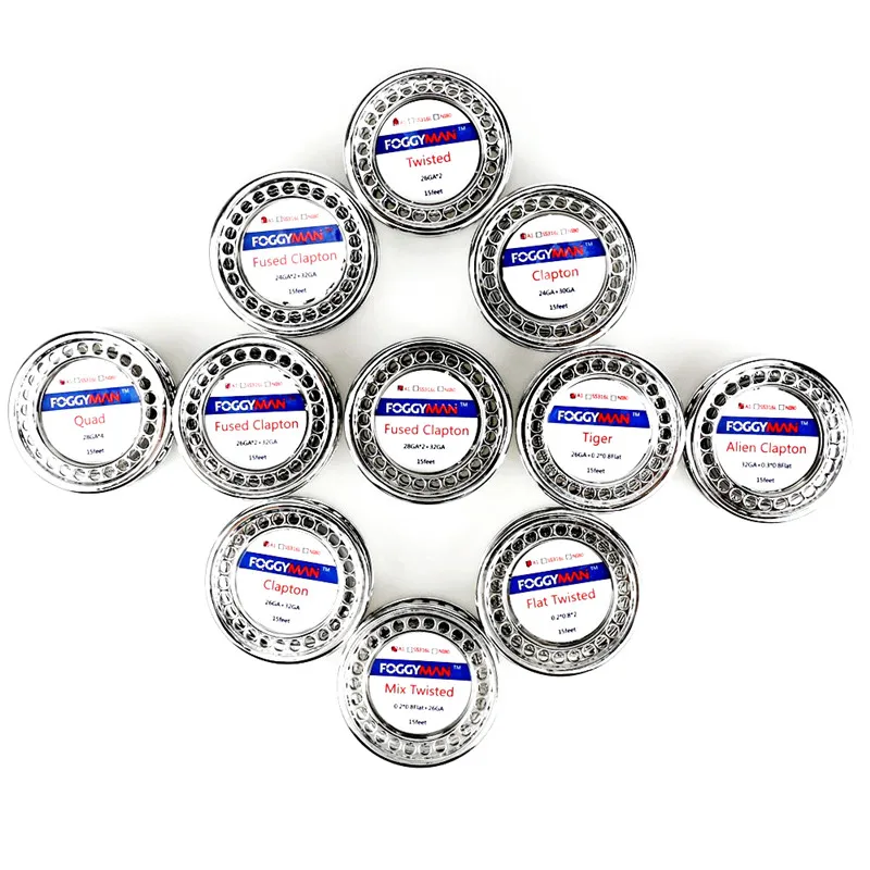 
Electronic cigarette a1 resistance wire 15feet per roll alien clapton flat mix twist vape heating wire 