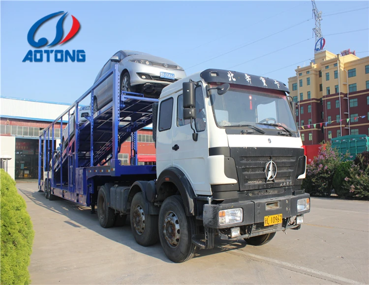 Tri Axle Car Carrier Semi Cargo Utility Trailer