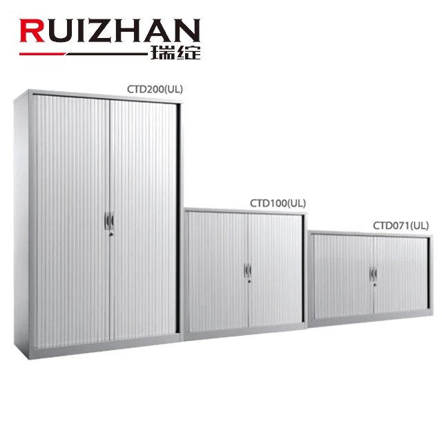 
Ruizhan Slat Cabinet Pvc Vertical Furniture Rolling Shutter Kitchen Plastic Tambour Door 