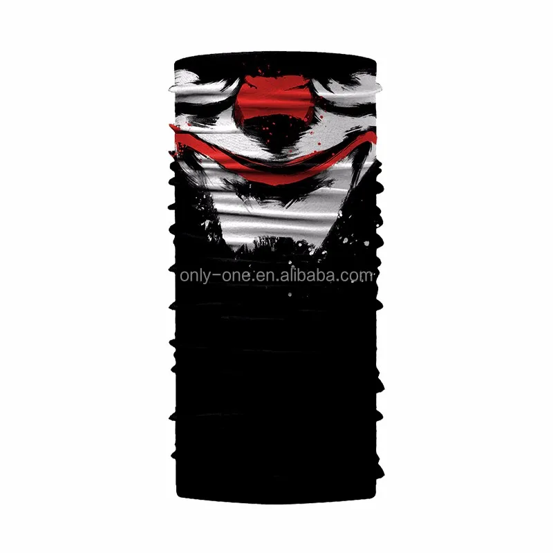 2017 Hot Sale 100% Polyester Microfiber New Design Custom Multifunction Seamless Skull Mask Bandana