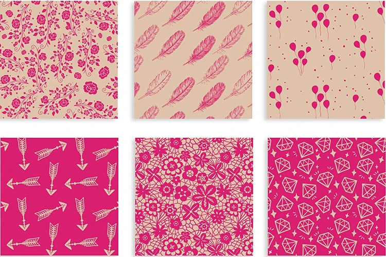 
Wholesale Pink Patterns Printed Thick Brown Gift Wrapping Kraft Paper Roll 