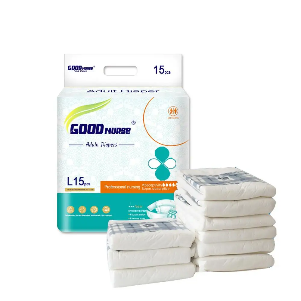 Freely Samples Offered Abdl Diaper Ultra Thick Adult China SAP Disposable Fluff Pulp  Adult Diapers