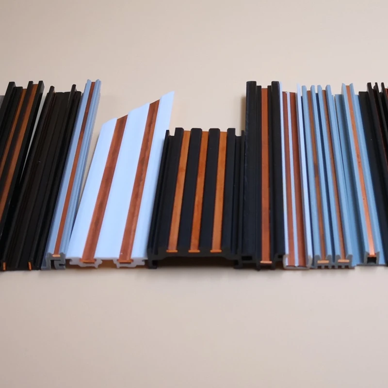 China Supplier PC Extruded Profile Insert Copper LED Light Plastic Guide Rail