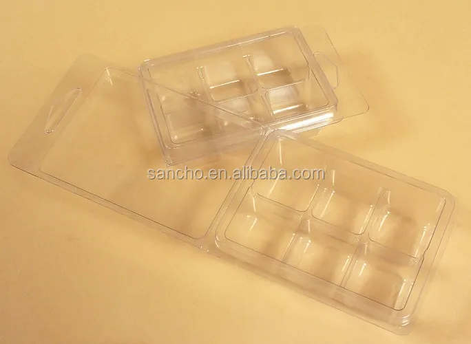 
plastic wax melts clamshell blister packaging 