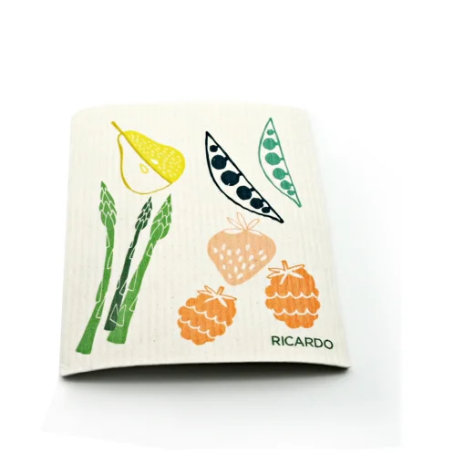 
Natural Eco Friendly Customized design printed Wholesale sponge magic household cellulose Dish cloth For kitchen 