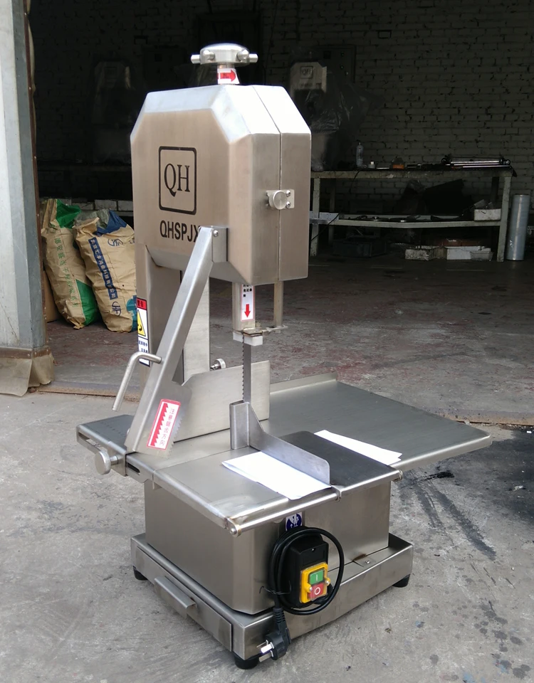  Горячая Распродажа QH260A 1.5KW ленточная пила машина для резки замороженных рыбок мяса костей Лезвие из нержавеющей