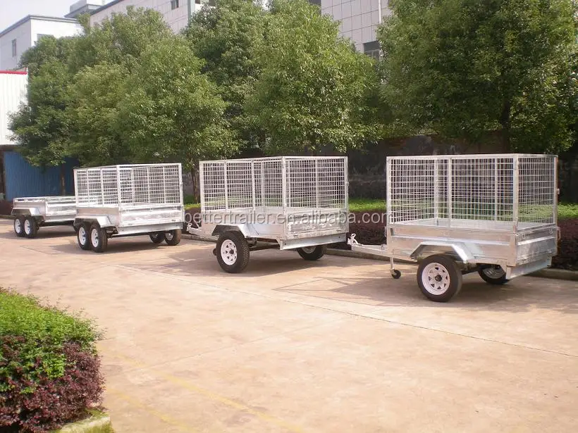 aluminum ramp Australian standard single cage trailer