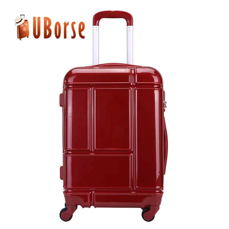 
Vintage style 4 piece abs trolley suitcase luggage, hard case plastic suitcase 