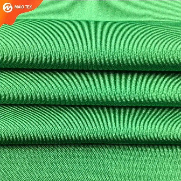 
green color shine 50D 40D warp knit swimming pool polyester lycra swimwear fabric 