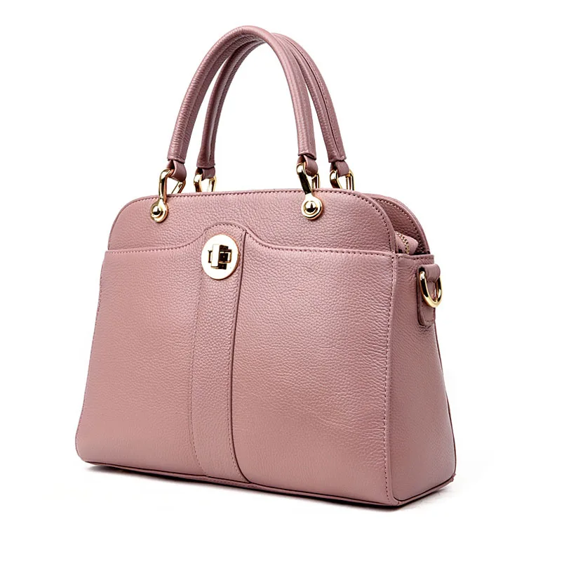 
2019 new design trendy model product genuine pebble pattern cow-skin leather PVC luxury ladies bags handbags for women 