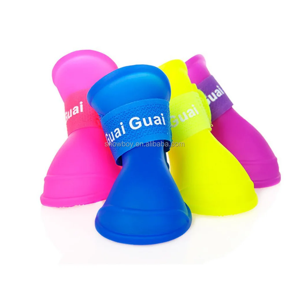 Pet Anti-slip Waterproof Dog Rubber Rain Shoes Boots