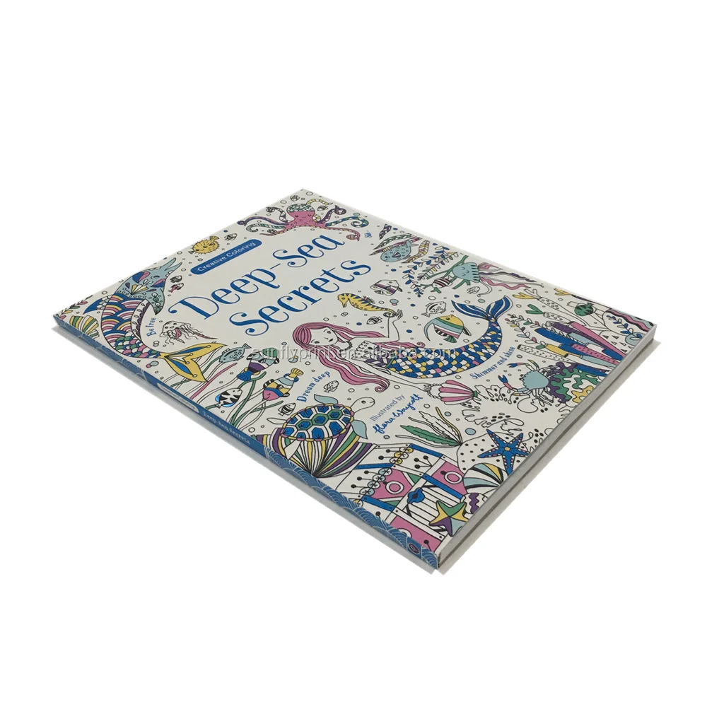 Custom Colouring Book With Stickers Kids Story Colourful Children Book With Removable Sticker Books for adults