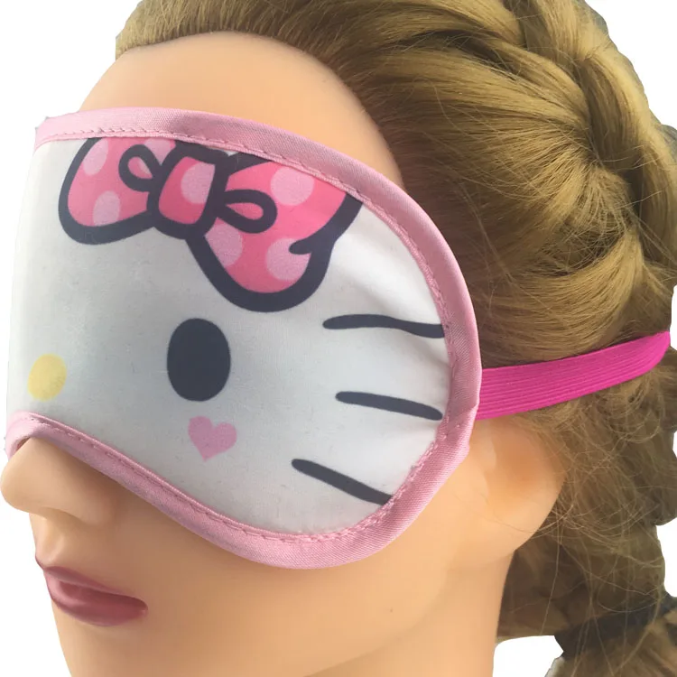 Competitive Wholesale Delicate Eye-Protecting Eye Mask Hello Kitty Luxury Eye Mask for Sleeping