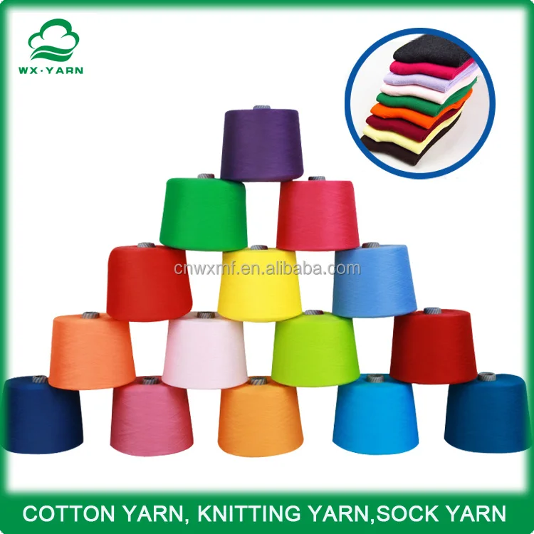 free sample open end cotton yarn, CVC,TC,china high quality sock yarn