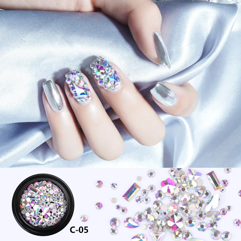 Whole sale 3d Nail art jewelry decoration Latest fashion nail decoration sticker