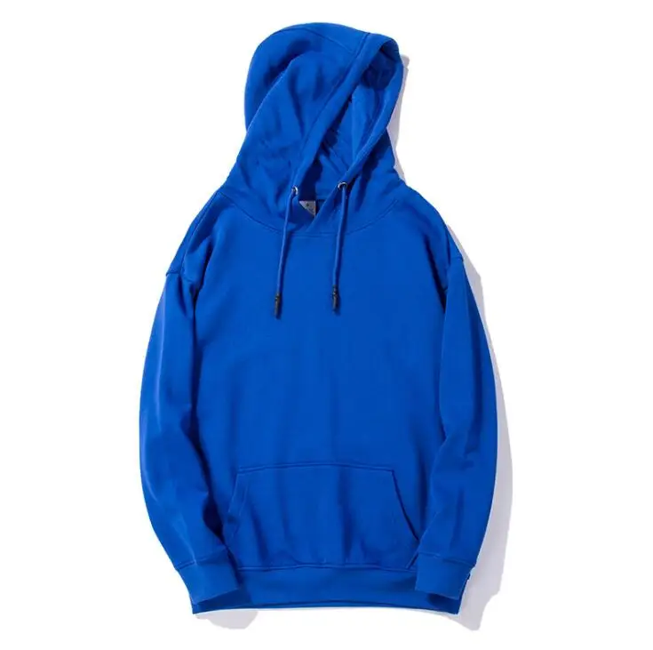 
Good quality cheap plain fitted cotton mens custom made hoodies no minimum order no brand blue sports gym sweatshirt wholesale 