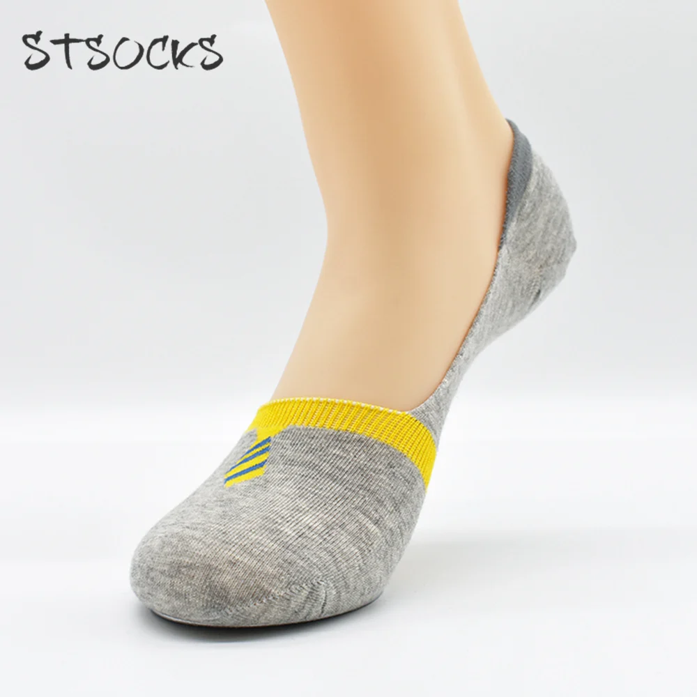 Solid Color Ankle Socks Length No Show Invisible Low Cut Men Socks