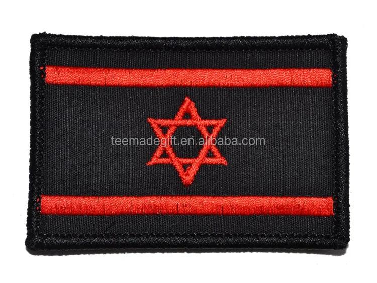 
8*5cm Stock Israel Country Flag Embroidered Patch Badge 