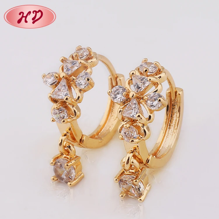 Hot Selling 2018 18K Gold Plated Huggies Earrings China Jewelry Factory