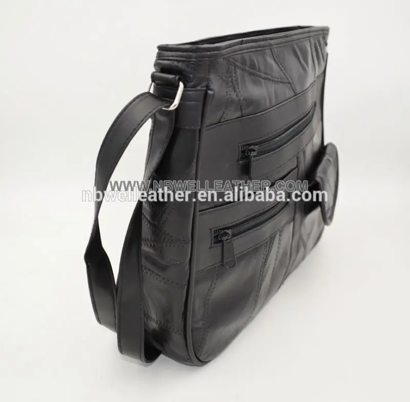 Patchwork lambskin leather bag for women