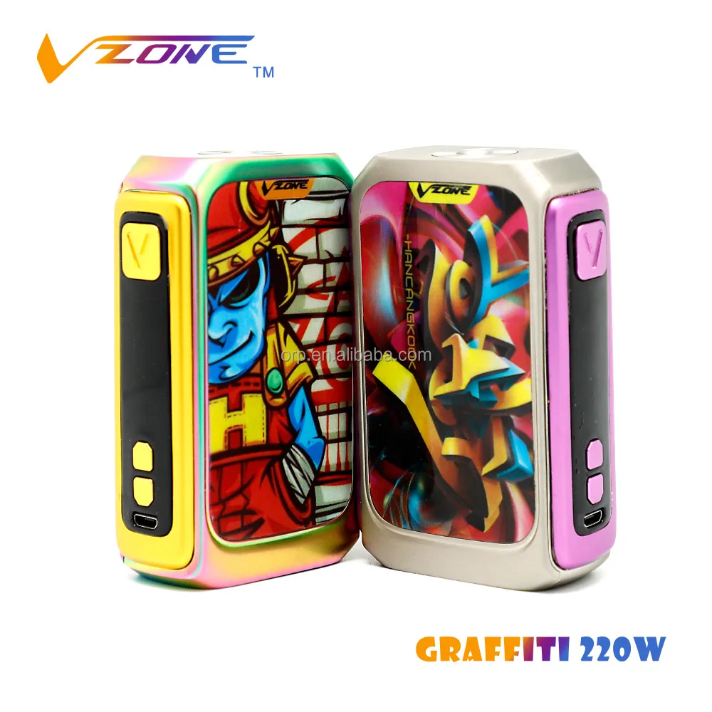 
Vzone Original e cigarette vape Vzone Graffiti 220W box Mod electronic cigarette price in saudi arabia 