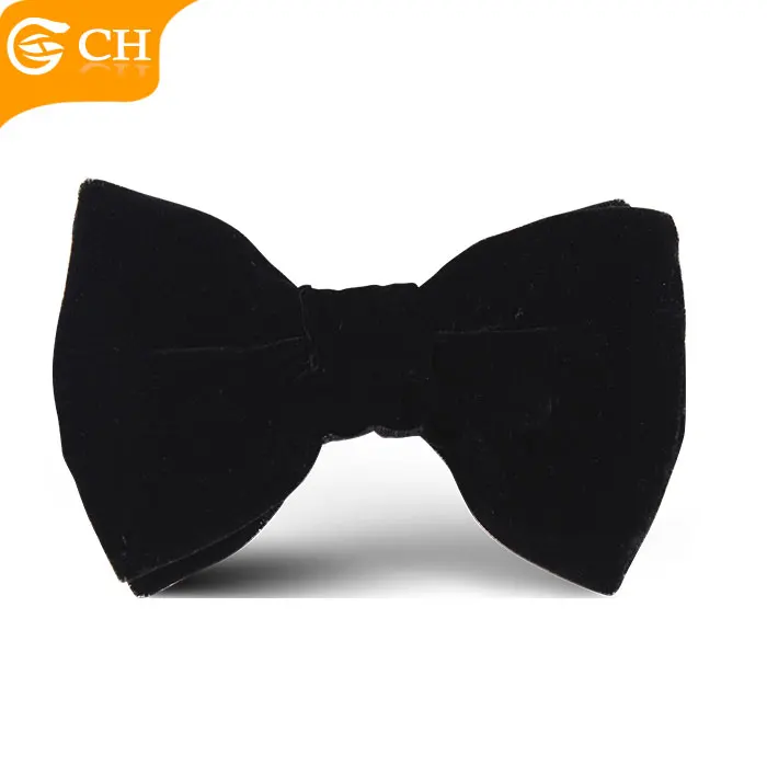 
 Новейший дизайн, Лидер продаж, обычные бархатные большие черные галстуки бабочки   (60106144919)