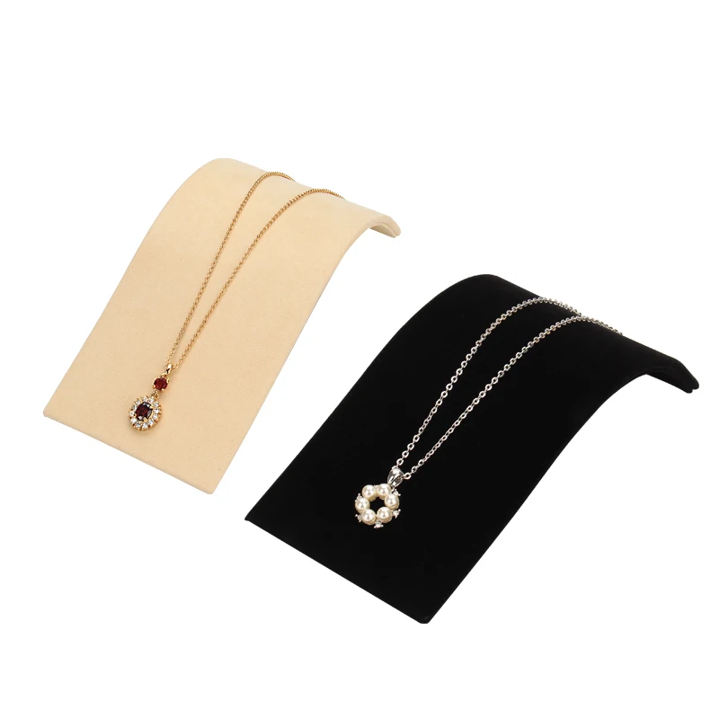 Hot Selling Acrylic with velvet Necklace acrylic Jewelry Display Bracelet Support Jewelry Holder Stand