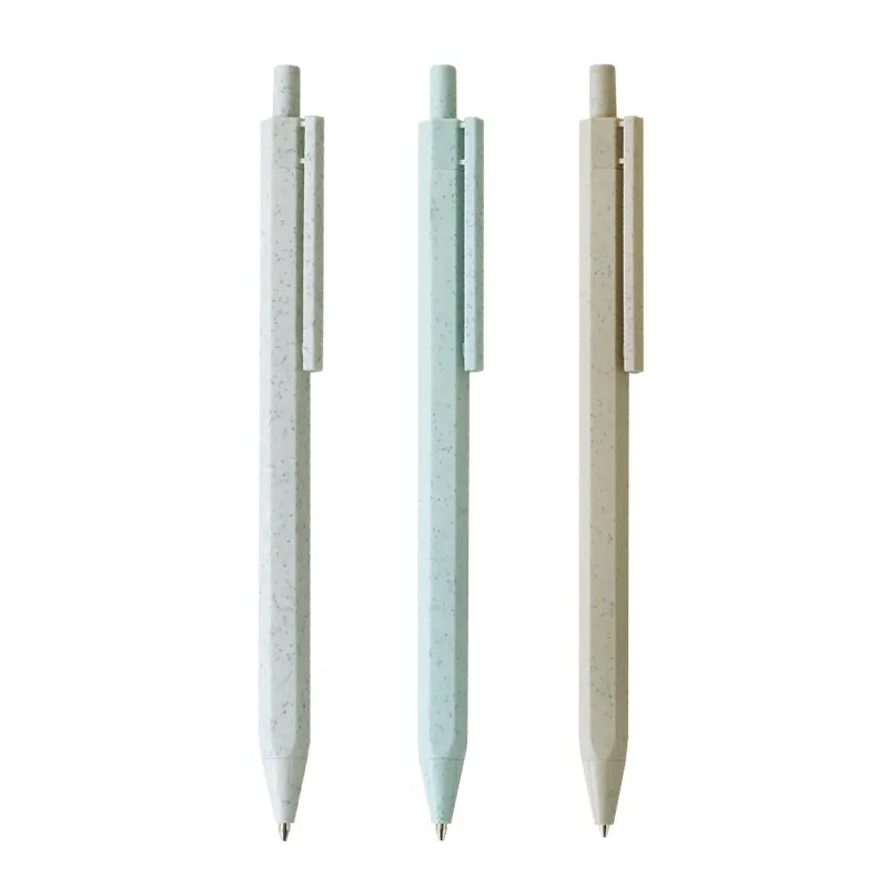 factory wholesale Simple wheat stalk Mechanical pencil Creative hexagonal press Propelling pencil Painting supplies