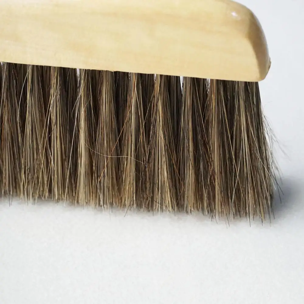 horsehair wooden handle counter brush wood duster