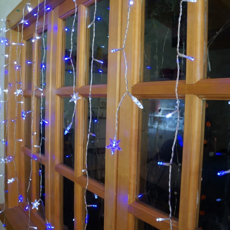 Rain Drop LED Falling Icicle Dripping String Lights for Christmas