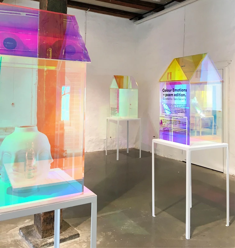 Rainbow Iridescent Mylar Window Film Use in Glass and Acrylic Panel