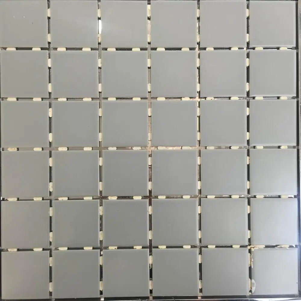 china low price ceramic glass mosaic for swimming pool tile porcelain material white mosaic tile square design mosaic tile