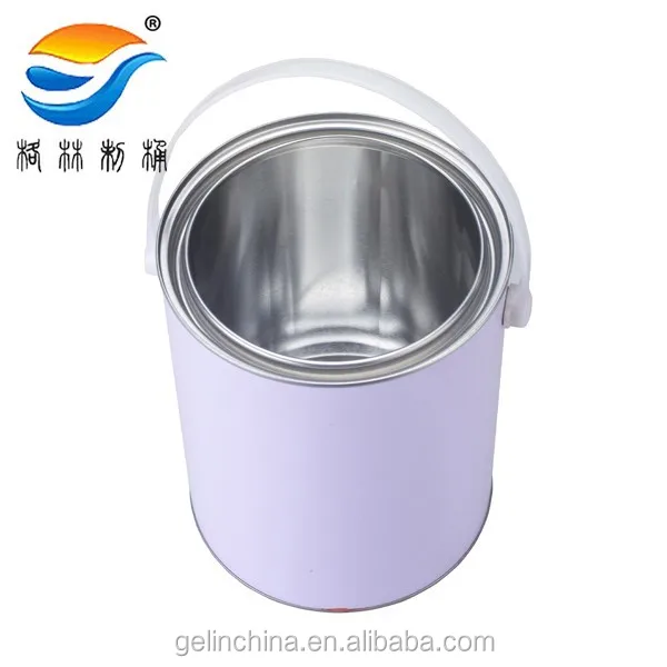 paint tin container,4L round cheap paint cans