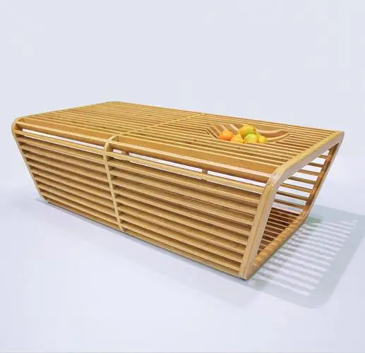 Modern design for living room rectangular solid bamboo furniture center table coffee table
