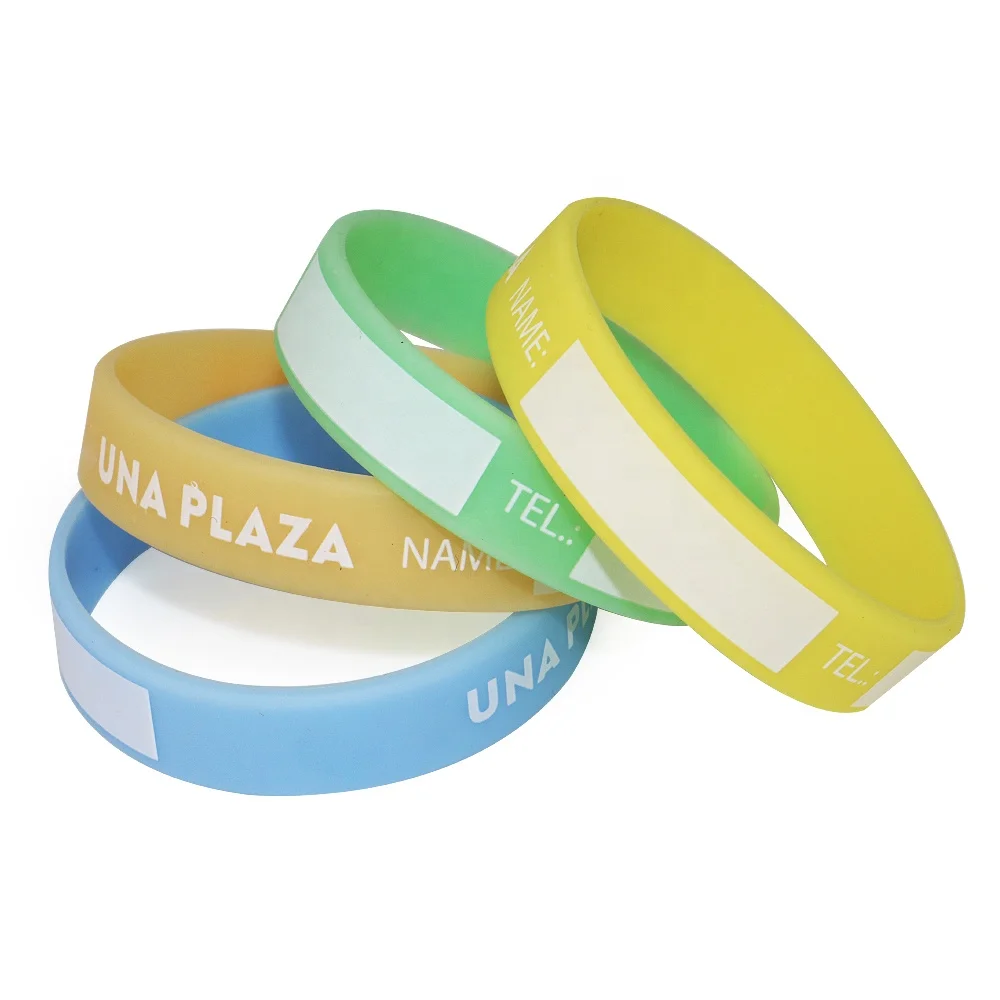 New style name tag rubber silicon wristbands for events