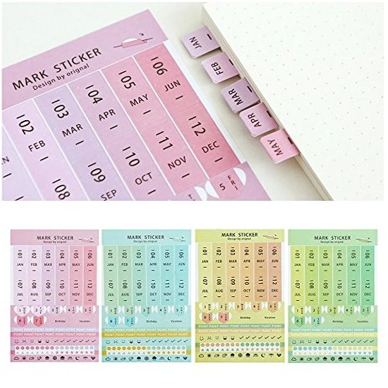 Planner calender Stickers - Stickers Productivity & Decorative Stickers for Daily, Weekly, Monthly Planners & Bullet Journals