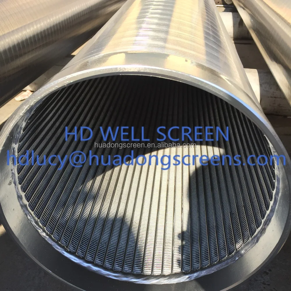 Available stainless steel Johnson v wire water well screen for solid-liquid separation