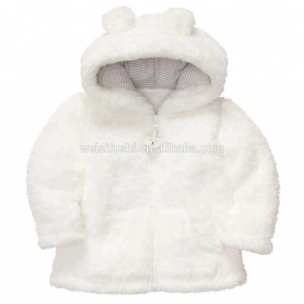 
hot fashion coral fleece infant outwear/oem custom baby winter jackets 