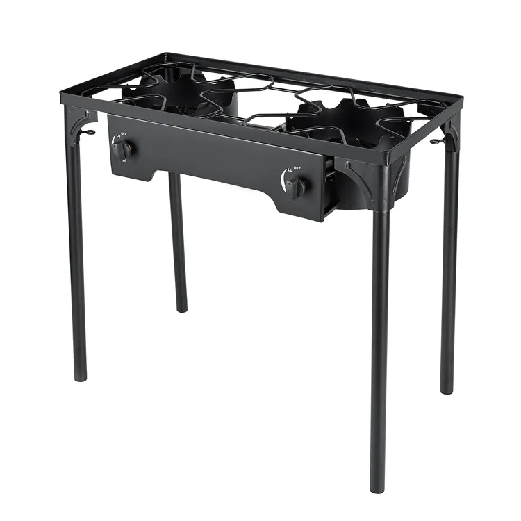 Портативное устройство для кемпинга плита с четырьмя сильными ногами большой мощности газовый гриль улицы