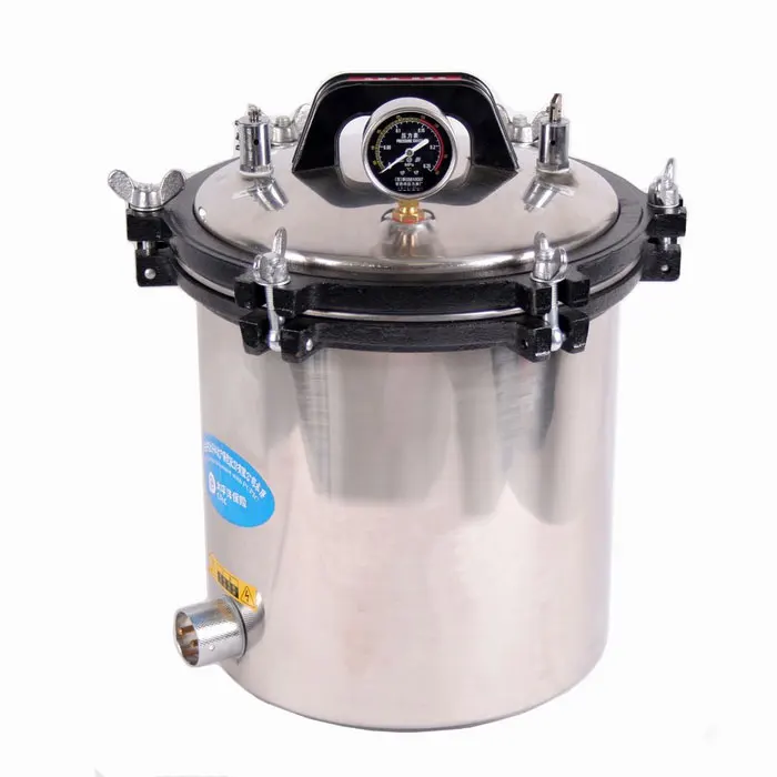 18 Liter Steam Autoclave Bacteria Incinerator Stainless Steel Pressure Steam Sterilizer