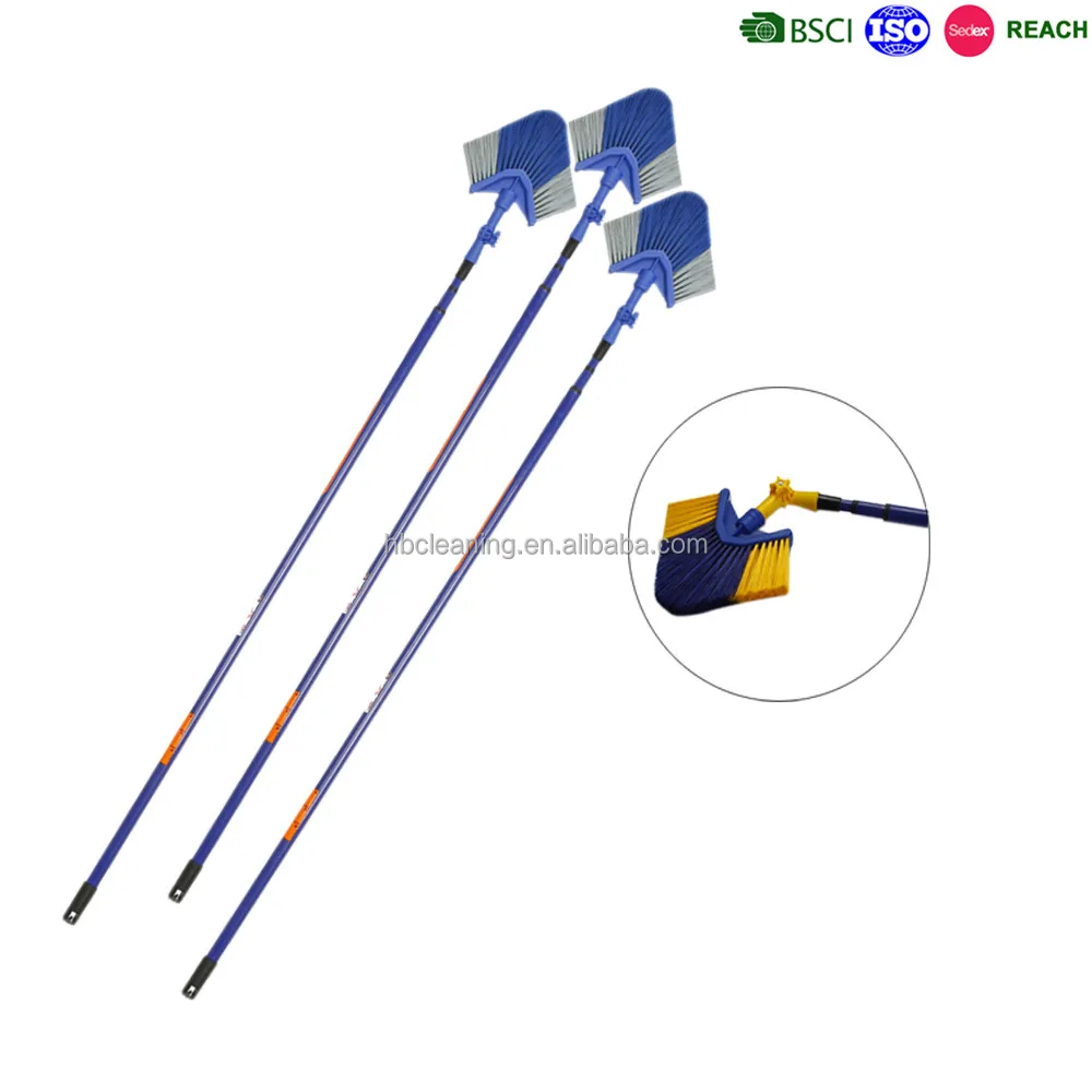 3.5metre telescopic handle angle brush, 360 degree swivel angle brush with long handle