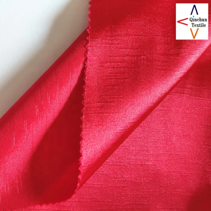 gorgeous 100% shantung taffeta fabric polyester slub satin