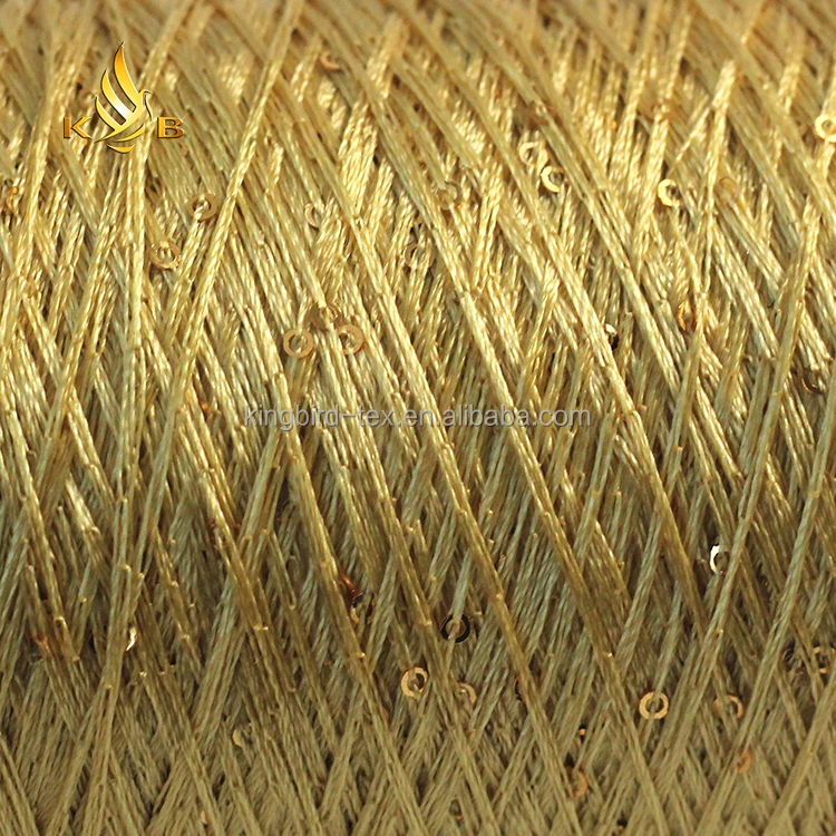 Блестящая пряжа 2 мм 3 100% полиэстер 150D для вязания и