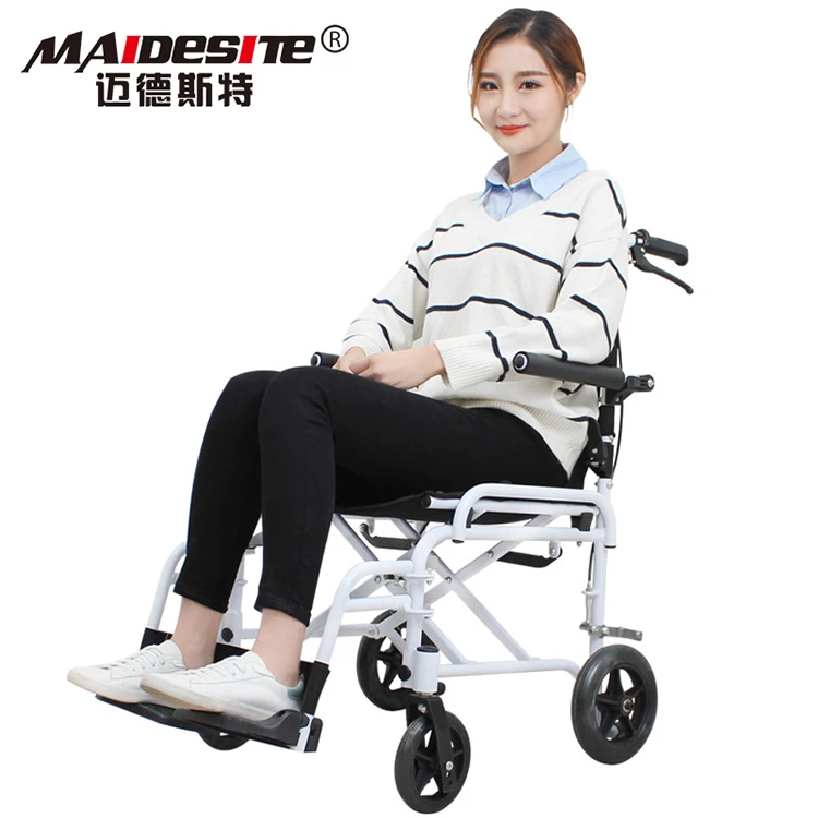 fashion aluminium folding handicapped lightweight portable wheelchairs for sale